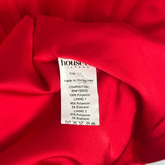 NWOT House of CB Loretta Red Corset Dress with Altered Corset Back size L+ - Picture 9 of 11
